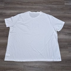 Polo Ralph Lauren White Short Sleeve Logo Jersey Tee Shirt Men’s 5XLT 5XL TALL