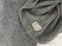 Ralph Lauren RRL Waffle Knit Men’s Henley Size L Grey (Original Price $145)