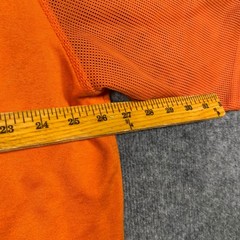 Phat Farm Mens Orange Mesh Panel Streetwear Shirt XL PKN41725 Short Sleeve Y2K