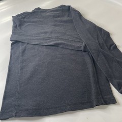 Eddie Bauer Men’s Gray Solid Knit Cotton Henley Long Sleeve Tee Size S