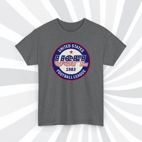 1983 USFL Vintage Football Logo T-Shirt