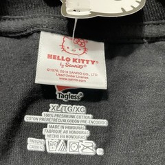 Sanrio Hello Kitty Hawaii Leonards Bakery Black T-Shirt Adult Size XL Tee NWT