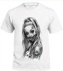 Gangster Chic Logo Men’s T-Shirt White or Black or Gray Small to 3X-Large