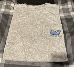 Vineyard Vines Pocket Tshirt Men Graphic Popsicle Beach Casual Large Gray