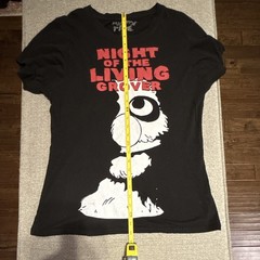 Mighty Fine Unisex XXL Black Night of the Living Grover Tee Sesame ST Halloween