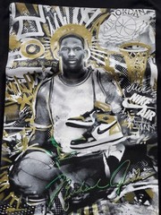 (NWT) 2018 Air Jordan “Gold Toe” Graphic Tee Mens Size Large Slim Fit
