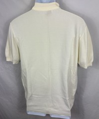 Vintage 70s BVD Ban-Lon Shirt Men’s Small Beige Mock Neck Rooster De Colores