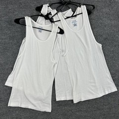 Stafford Tank Mens XL Dry+Cool Tagless Undershirt 4 Pack Ribbed White Basic