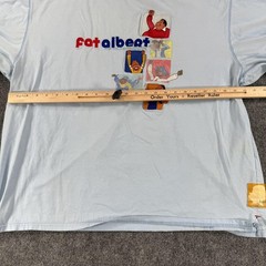 Vintage Fat Albert Shirt Mens XL Blue Platinum FUBU Cartoon Tee Hip Hop 2000s