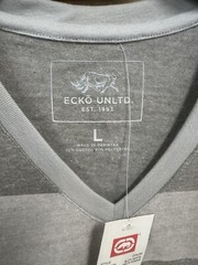 ECKO Unltd. Vintage Men’s Stripe V-Neck T-Shirt ( 3 Pieces / One Price ) Large
