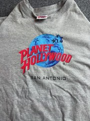Vintage 1998 Planet Hollywood San Antonio Long Sleeve Graphic Tee