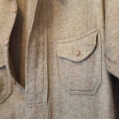 Civil War men’s long sleeve shirt wool tweed “Duquesne” OLD antique
