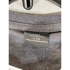 Cotton:On Men’s Charcoal Marle Nebraska Crewneck Tbar Sport T-Shirt SZ L