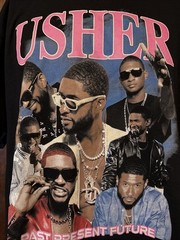 Usher Past Present Future Tour Black Shirt Size 2XL Mens
