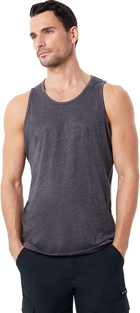 Oakley Mens Mark II Tank Top Jet Black Heather Size Medium