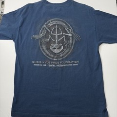 Chris Kyle Frog Foundation Shirt Mens Large Blue Club Red Patriotic Graphic Tee
