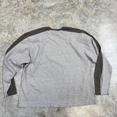 Vintage Old Navy Shirt Mens XL Gray Colorblock Long Sleeve y2k skater grunge