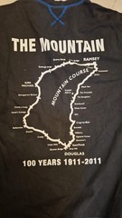 TT Isle of Man 2011 Centenary Motorcycle Race Graphic T-Shirt Black Blue Men’s L