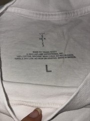 Travis Scott JackBoys 2 C1 Tee L White NEW *spots