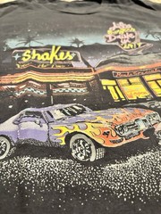J Galt Shirt Mens One Size Black 1984 Al Burgers Drive In Vintage 80s USA T Shir