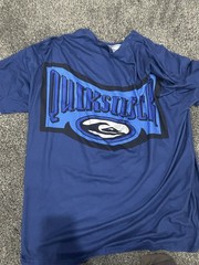 Quiksilver Men’s L Blue Graphic Logo Crew Neck Short Sleeve Lightweight Tee