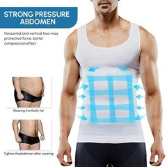 Men Gynecomastia Compression Shirt Body Shaper Chest Control Slim Vest Tank Top