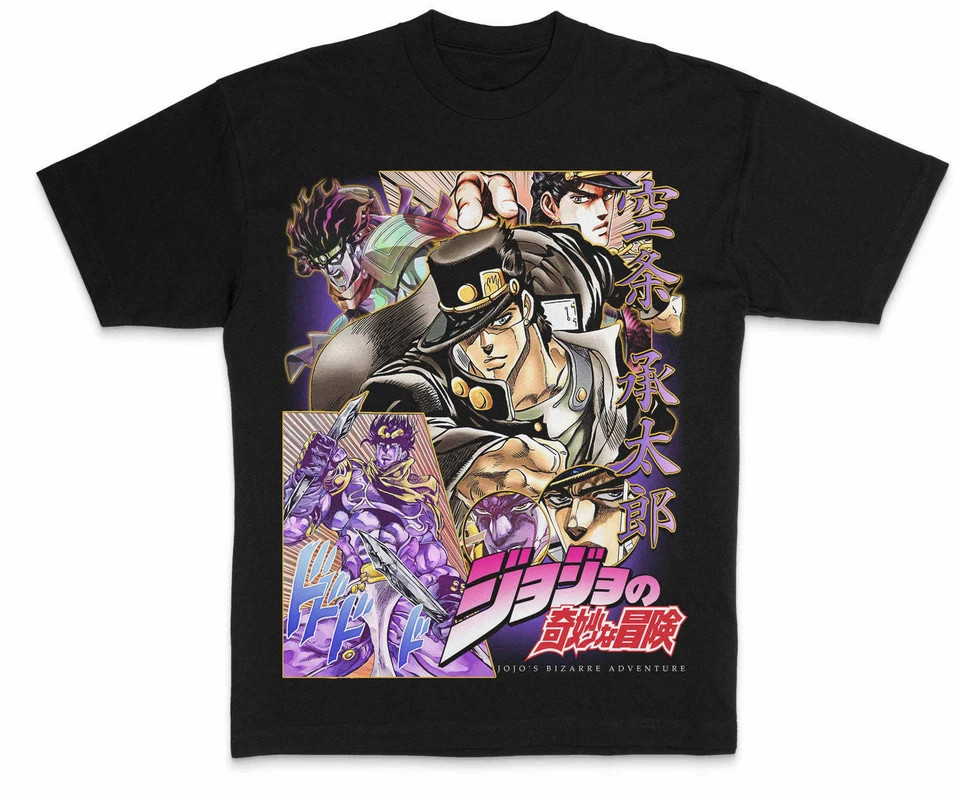 JoJo’s Bizarre Adventure Casual T-Shirt Graphic Cotton Tee Men 7