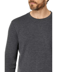 TravisMathew NWT Cloud Waffle Crew Top Small Charcoal