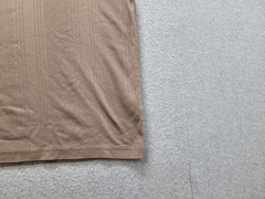 Clairborne Men Shirt XL Brown Crew Neck Short Sleeve Flat Front Casual Tee