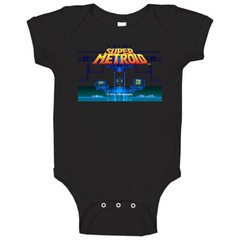 Super Metroid Snes Retro Video Game Baby One Piece