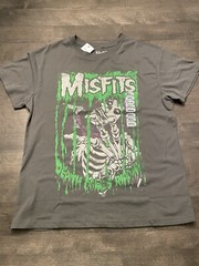 Misfits – Death Comes RIpping Vtg-Stlye T-Shirt – Men’s Punk Rock Shirt Gray