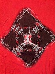 Vtg Nike Air Jordan Jumpman 2000’s Y2K Double Sided Red T-shirt Sz Medium