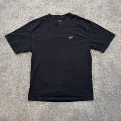 Reebok Shirt Mens Large Black Logo Athletic Crewneck Classic Casual Tee T-Shirt