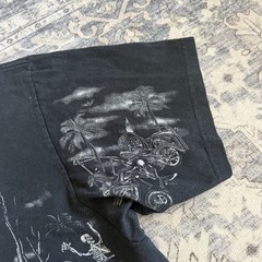 VTG Iron Horse Saloon T Shirt Sz 2XL Faded Black Bike Week 2009 Huge Graphic