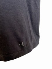 Calvin Klein Men’s M Dark Gray 100% Cotton Short Sleeve T-Shirt Plain No Pockets