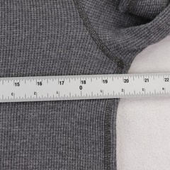 Wallace & Barnes Waffle Henley Shirt Men’s Medium Tall Gray Thermal Long Sleeve