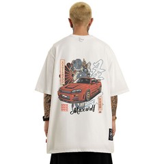 MFCT Men’s Streetwear Artwork Graphic Tee Crewneck Half Sleeves T-shirt