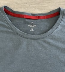 Western Rise Merino Wool Short Sleeve T-Shirt Gray Mens Size XL