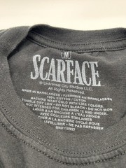 Scarface Men’s Black Graphic Print Logo Crew Neck Tagless T-Shirt Size M