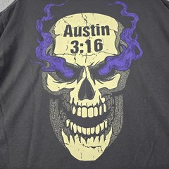 WWE WWF Wrestling Stone Cold Steve Austin Shirt Mens Large GRAY 3:16 Skull NWT B