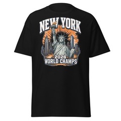 New York World Champs Shirt 2026 NY Basketball Statue of Liberty