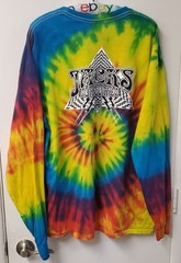 JACK’S SURFBOARDS Graphic Printed Tie-Dye Tee LS Size Large