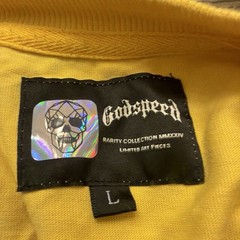 Godspeed Rarity Collection Yellow Graphic Tee L Crew Neck “E Pluribus Unum”