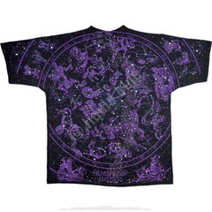 CONSTELLATION-GLOW N THE DARK STARS-OVERALL-2 Side T-SHIRT S-M-L-XL-2X Telescope
