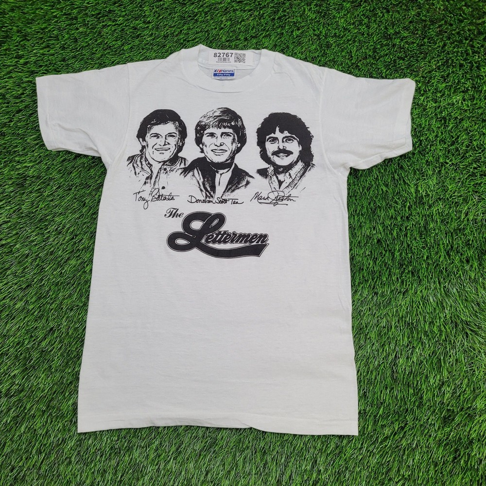 Vintage 80s The-Letterman Shirt XS 16×24 Pop-Trio