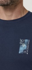 NWT Travis Mathew Tri Blend Blue Best Trip Yet Shirt Mens Medium