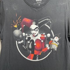 Batman Harley Quinn Graphic Shirt Adult Medium Short Sleeve Crew Neck Pullover