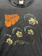 The Beatles Rubber Soul Graphic Crewneck Short Sleeve T-Shirt Black Mens Size M