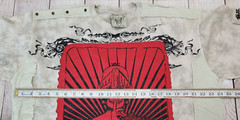 Vtg Y2k BLAC LABEL Affliction Shirt Beige Embroidered THICK AS THIEVES Men’s 2X