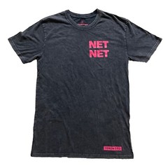 Barstool Sports Net Net Token CEO Mens Blue Mineral Wash Graphic Logo S/S Tee M